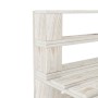 Zentrales Palettensofa für den Garten aus weißem Holz von vidaXL, Gartenbänke - Ref: Foro24-49334, Preis: 39,54 €, Rabatt: %