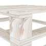 Mesa de palés para jardín madera blanco de vidaXL, Mesas de jardín - Ref: Foro24-49335, Precio: 53,99 €, Descuento: %