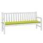 Garden bench cushion Oxford fabric light green 180x50x3 cm by vidaXL, Cushions for chairs and sofas - Ref: Foro24-314094, Pri...