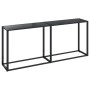 Black tempered glass console table 180x35x75.5 cm by vidaXL, Side tables - Ref: Foro24-331683, Price: 90,76 €, Discount: %