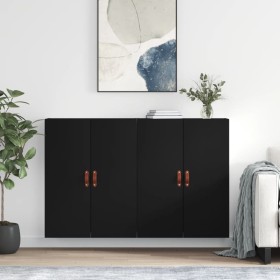 Wall cabinets 2 units black 69.5x34x90 cm by vidaXL, Sideboards - Ref: Foro24-3195596, Price: 139,99 €, Discount: %