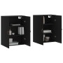 Armarios de pared 2 unidades negro 69,5x34x90 cm de vidaXL, Aparadores - Ref: Foro24-3195596, Precio: 139,08 €, Descuento: %