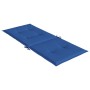 Cojín silla de jardín respaldo alto 4 uds tela azul 120x50x3 cm de vidaXL, Cojines para sillas y sofás - Ref: Foro24-314117, ...