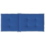 Cojín silla de jardín respaldo alto 6 uds tela azul 120x50x3 cm de vidaXL, Cojines para sillas y sofás - Ref: Foro24-314118, ...