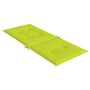 Cojín silla de jardín respaldo alto 2 uds tela verde 120x50x3cm de vidaXL, Cojines para sillas y sofás - Ref: Foro24-314119, ...