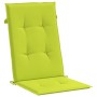 Cojín silla de jardín respaldo alto 4 uds tela verde 120x50x3cm de vidaXL, Cojines para sillas y sofás - Ref: Foro24-314120, ...