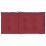 Cojín silla jardín respaldo bajo 2 uds tela Oxford rojo tinto de vidaXL, Cojines para sillas y sofás - Ref: Foro24-314140, Pr...