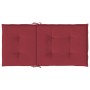 Cojín silla jardín respaldo bajo 4 uds tela Oxford rojo tinto de vidaXL, Cojines para sillas y sofás - Ref: Foro24-314141, Pr...