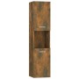 Smoked oak engineered wood bathroom cabinet 30x30x130 cm by vidaXL, Bathroom furniture - Ref: Foro24-815639, Price: 62,97 €, ...