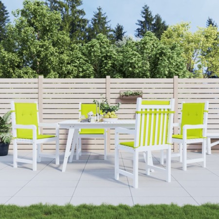 Gartenstuhlkissen mit niedriger Rückenlehne, 4 Stück, hellgrüner Oxford-Stoff von vidaXL, Kissen für Stühle und Sofas - Ref: ...