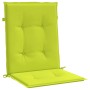 Garden chair cushion low backrest 4 pcs light green Oxford fabric by vidaXL, Cushions for chairs and sofas - Ref: Foro24-3141...