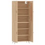 Aparador alto madera contrachapada color roble 69,5x34x180 cm de vidaXL, Aparadores - Ref: Foro24-3199532, Precio: 142,53 €, ...