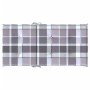 Garden chair cushion low backrest 4 pcs gray plaid fabric by vidaXL, Cushions for chairs and sofas - Ref: Foro24-314156, Pric...