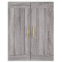 Aparador alto madera contrachapada gris sonoma 69,5x34x180 cm de vidaXL, Aparadores - Ref: Foro24-3199551, Precio: 148,65 €, ...