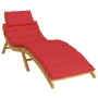 Cojín de tumbona de tela Oxford rojo 186x58x3 cm de vidaXL, Cojines para sillas y sofás - Ref: Foro24-314164, Precio: 37,46 €...