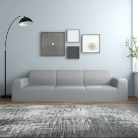 Funda elástica para sillón de 4 plazas poliéster jersey gris de vidaXL, Fundas - Ref: Foro24-332943, Precio: 30,08 €, Descuen...