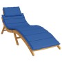 Blue Oxford cloth sun lounger cushion 186x58x3 cm by vidaXL, Cushions for chairs and sofas - Ref: Foro24-314168, Price: 37,46...