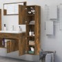 Armario de baño madera de ingeniería roble ahumado 30x30x130 cm de vidaXL, Muebles de baño - Ref: Foro24-815639, Precio: 59,7...