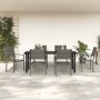 Garden dining set 7 pieces steel and black textilene by vidaXL, Garden sets - Ref: Foro24-3200748, Price: 466,99 €, Discount: %