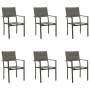 Garden dining set 7 pieces steel and black textilene by vidaXL, Garden sets - Ref: Foro24-3200748, Price: 466,99 €, Discount: %