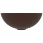 Dark brown round ceramic bathroom sink by vidaXL, Sinks - Ref: Foro24-146984, Price: 45,45 €, Discount: %