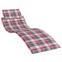 Red checkered Oxford fabric sun lounger cushion 186x58x3 cm by vidaXL, Cushions for chairs and sofas - Ref: Foro24-314171, Pr...