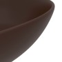 Dark brown round ceramic bathroom sink by vidaXL, Sinks - Ref: Foro24-146984, Price: 45,45 €, Discount: %