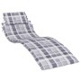 Gray Checkered Oxford Cloth Lounger Cushion 186x58x3 cm by vidaXL, Cushions for chairs and sofas - Ref: Foro24-314172, Price:...