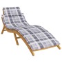 Gray Checkered Oxford Cloth Lounger Cushion 186x58x3 cm by vidaXL, Cushions for chairs and sofas - Ref: Foro24-314172, Price:...