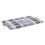 Gray Checkered Oxford Cloth Lounger Cushion 186x58x3 cm by vidaXL, Cushions for chairs and sofas - Ref: Foro24-314172, Price:...