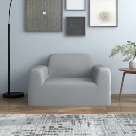 Funda elástica para sillón poliéster jersey gris de vidaXL, Fundas - Ref: Foro24-332940, Precio: 24,79 €, Descuento: %