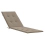 Taupe gray lounger cushion (75+105)x50x4 cm by vidaXL, Cushions for chairs and sofas - Ref: Foro24-314181, Price: 34,69 €, Di...