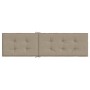 Cojín para tumbona gris taupe (75+105)x50x4 cm de vidaXL, Cojines para sillas y sofás - Ref: Foro24-314181, Precio: 34,69 €, ...