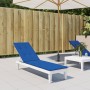 Royal blue lounger cushion (75+105)x50x4 cm by vidaXL, Cushions for chairs and sofas - Ref: Foro24-314183, Price: 28,30 €, Di...