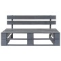 Gray wood garden pallet bench by vidaXL, garden benches - Ref: Foro24-44697, Price: 69,61 €, Discount: %