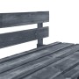 Gray wood garden pallet bench by vidaXL, garden benches - Ref: Foro24-44697, Price: 69,61 €, Discount: %