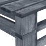 Gray wood garden pallet bench by vidaXL, garden benches - Ref: Foro24-44697, Price: 69,61 €, Discount: %