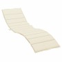 Cream Oxford fabric sun lounger cushion 200x50x3 cm by vidaXL, Cushions for chairs and sofas - Ref: Foro24-314190, Price: 37,...