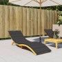 Black Oxford cloth sun lounger cushion 200x50x3 cm by vidaXL, Cushions for chairs and sofas - Ref: Foro24-314195, Price: 37,4...