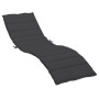 Black Oxford cloth sun lounger cushion 200x50x3 cm by vidaXL, Cushions for chairs and sofas - Ref: Foro24-314195, Price: 37,4...