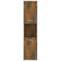 Smoked oak engineered wood bathroom cabinet 30x30x130 cm by vidaXL, Bathroom furniture - Ref: Foro24-815639, Price: 62,97 €, ...