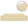 Stretch sofa cover for 4-seater polyester cream jersey by vidaXL, Covers - Ref: Foro24-332947, Price: 30,08 €, Discount: %