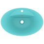 Lavabo lujoso con rebosadero cerámica verde claro 58,5x39cm de vidaXL, Lavabos - Ref: Foro24-146936, Precio: 86,94 €, Descuen...