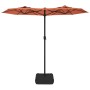 Double parasol with terracotta LED lights 316x240 cm by vidaXL, Umbrellas - Ref: Foro24-362974, Price: 133,75 €, Discount: %