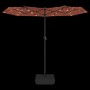 Double parasol with terracotta LED lights 316x240 cm by vidaXL, Umbrellas - Ref: Foro24-362974, Price: 133,75 €, Discount: %