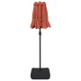 Double parasol with terracotta LED lights 316x240 cm by vidaXL, Umbrellas - Ref: Foro24-362974, Price: 133,75 €, Discount: %