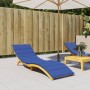 Blue Oxford cloth sun lounger cushion 200x60x3 cm by vidaXL, Cushions for chairs and sofas - Ref: Foro24-314213, Price: 38,82...