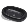 Oval Black Ceramic Washbasin by vidaXL, Sinks - Ref: Foro24-141920, Price: 72,26 €, Discount: %