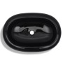 Oval Black Ceramic Washbasin by vidaXL, Sinks - Ref: Foro24-141920, Price: 72,26 €, Discount: %