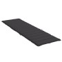 Black Oxford cloth sun lounger cushion 200x70x3 cm by vidaXL, Cushions for chairs and sofas - Ref: Foro24-314225, Price: 46,2...